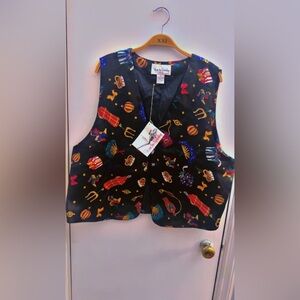Vintage 90’s Diane Von Furstenberg Vibrant Patterned Vest
